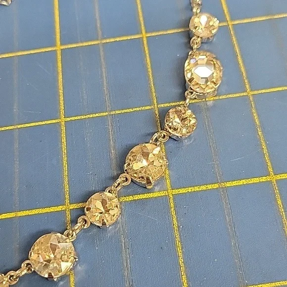 Diamond Faux Silver Tone 18" + 2" Extension Necklace - Picture 5 of 6